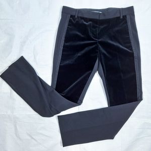 Alberta Ferretti Black Velvet Dress Pants